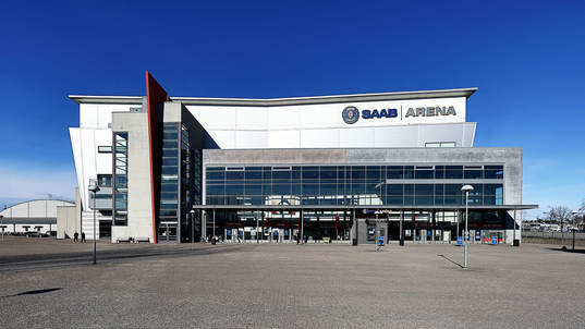 SAAB Arena före ishockeymatchen i SHL mellan Linköping