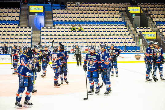 Växjös spelare jublar