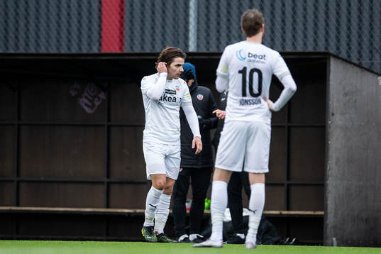 Helsingborgs Brandur Hendriksson Olsen deppar