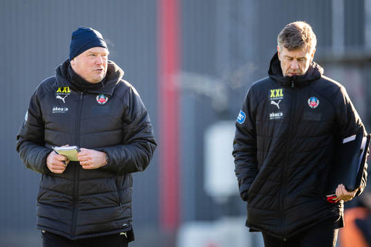 Helsingborgs tränare Jörgen Lennartsson och