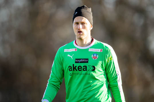Helsingborgs målvakt Anders Lindegaard deppar
