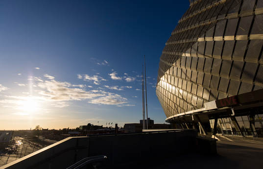 Vy över Tele2 Arena