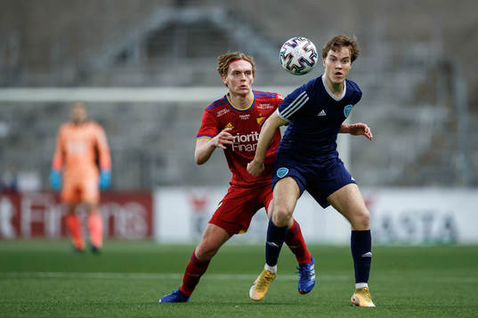 Djurgårdens Melker Jonsson och Umeås Adam Sandström