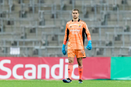 Djurgårdens målvakt Aleksandr Vasyutin