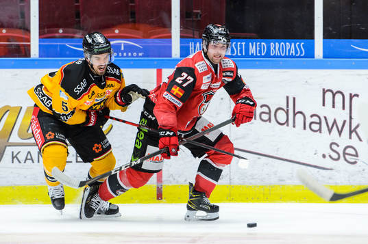 Malmö Redhawks Ponthus Westerholm och Luleås Eddie Larsson