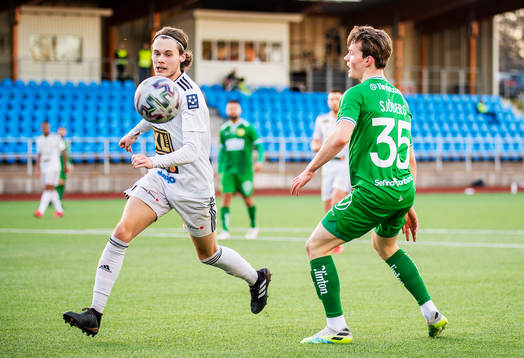 Oskarshamns Olle Lindqvist och Hammarbys Axel Sjöberg