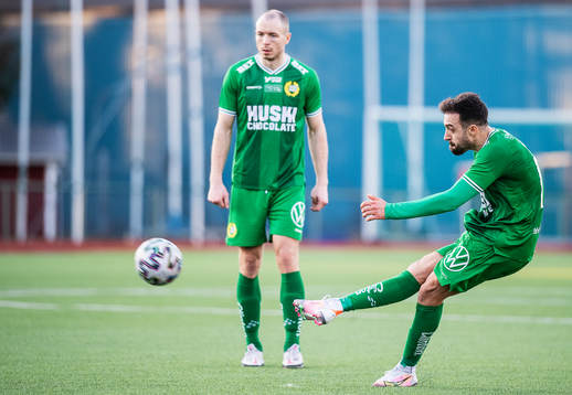 Hammarbys Abdul Khalili och Jon Gudni Fjoluson
