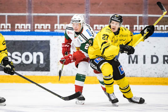 Moras Isac Heens och Västerås Sebastian Benker