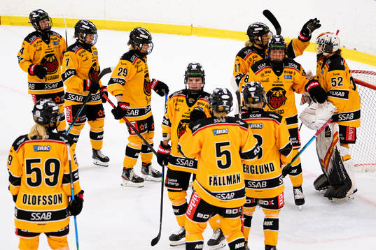 Luleås spelare jublar