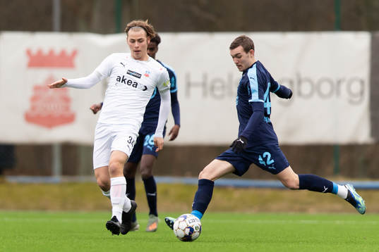 Helsingborgs Daniel Bergman och Malmö FFs Alexander Nilsson