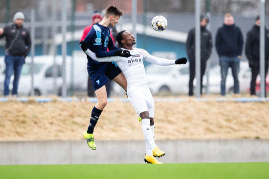 Malmö FFs Noah Eile och Helsingborgs Noel Mbo
