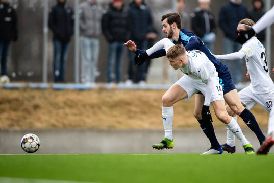 Helsingborgs Casper Widell och Malmö FFs Adi Nalic