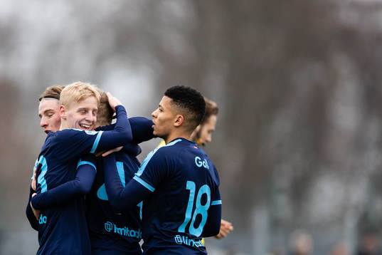 Malmö FFs spelare jublar
