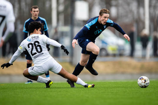 Helsingborgs Victor Göransson och Malmö FFs Markus