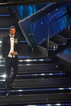 Zlatan Ibrahimovic attends the Sanremo Music Festival 2021