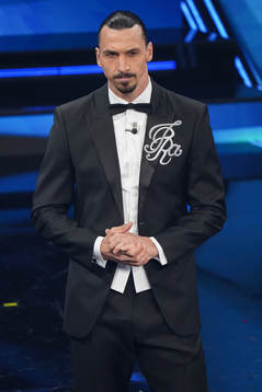 Zlatan Ibrahimovic attends the Sanremo Music Festival 2021