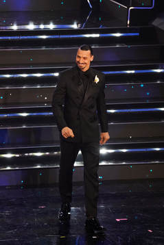 Zlatan Ibrahimovic attends the Sanremo Music Festival 2021