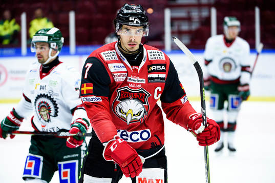 Malmö Redhawks Oliver Lauridsen deppar