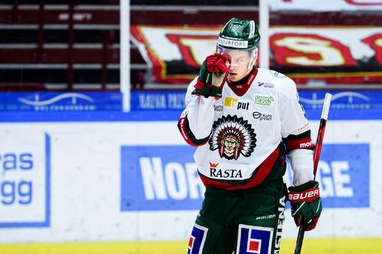 Frölundas Max Friberg deppar