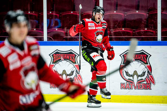 Malmö Redhawks Ponthus Westerholm jublar