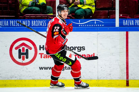Malmö Redhawks Lars Bryggman jublar