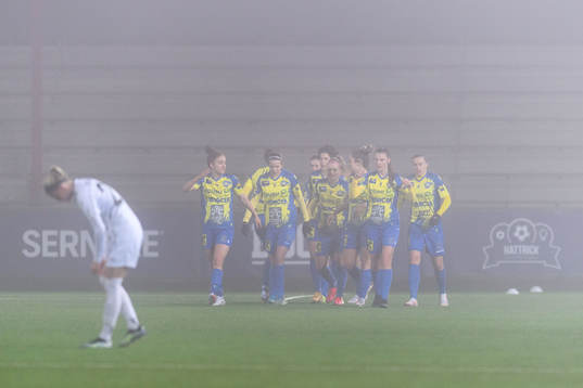 Players of St. Pölten Frauen celebrate