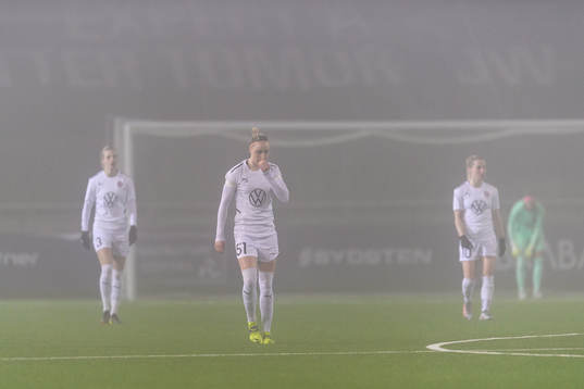Sanne Troelsgaard of Rosengård looks dejected