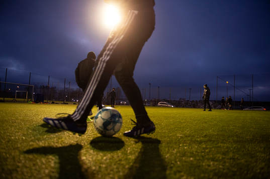 IFK Hässleholms pojkar födda 2007 tränar på