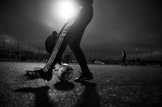IFK Hässleholms pojkar födda 2007 tränar på