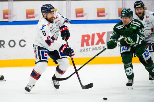 Linköpings Jonas Holös och Färjestads Michael Lindqvist