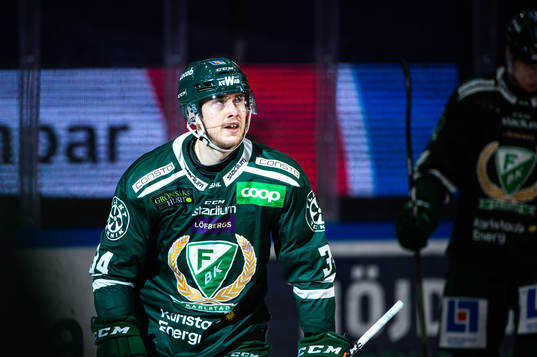 Färjestads Michael Lindqvist jublar