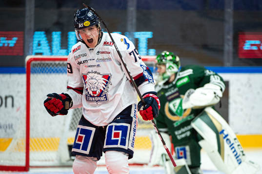 Linköpings Patrik Lundh jublar