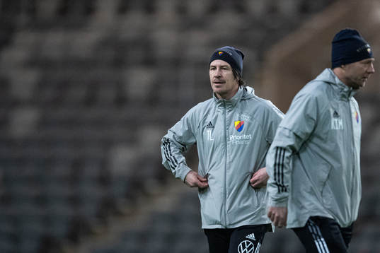 Tränare Thomas Lagerlöf och tränare Kim Bergstrand