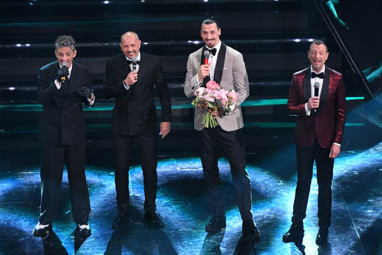 Fiorello, Sinisa Mihajlovic, Zlatan Ibrahimovic and