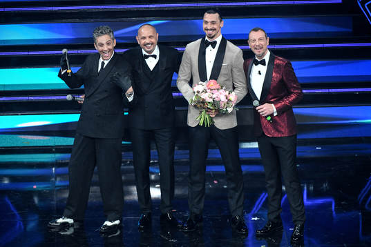 Fiorello, Sinisa Mihajlovic, Zlatan Ibrahimovic and