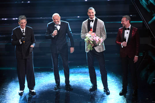Fiorello, Sinisa Mihajlovic, Zlatan Ibrahimovic and
