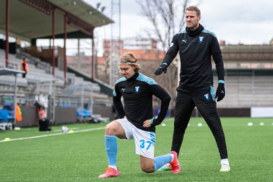 Malmö FFs Sebastian Nanasi och Ola Toivonen