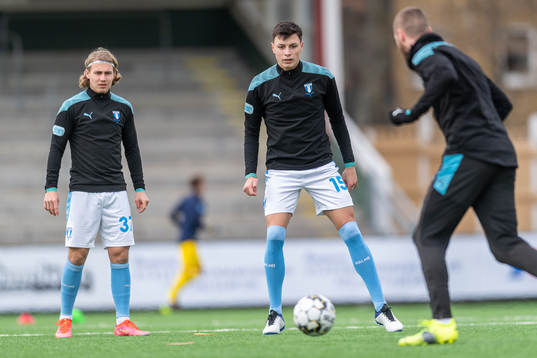Malmö FFs Sebastian Nanasi och Anel Ahmedhodzic