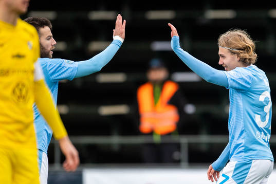 Malmö FFs Sebastian Nanasi jublar