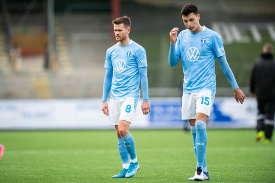 Malmö FFs Arnór Traustason och Anel Ahmedhodzic