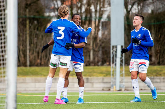 Trelleborgs Niklas Vesterlund jublar