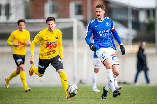 Trelleborgs Fredrik Liverstam mot Löddes Emil Joelsson