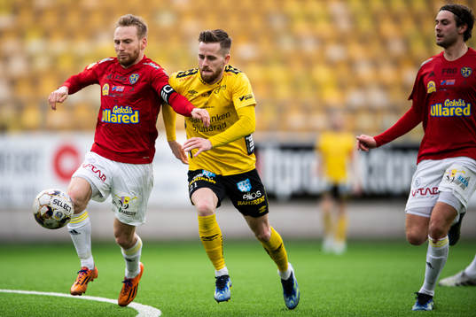 Falkenbergs Tobias Englund och Elfsborgs Rasmus Alm
