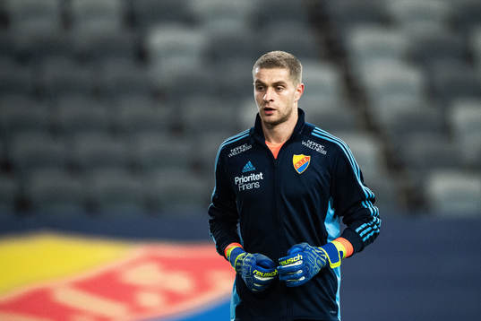 Djurgårdens målvakt Aleksandr Vasyutin