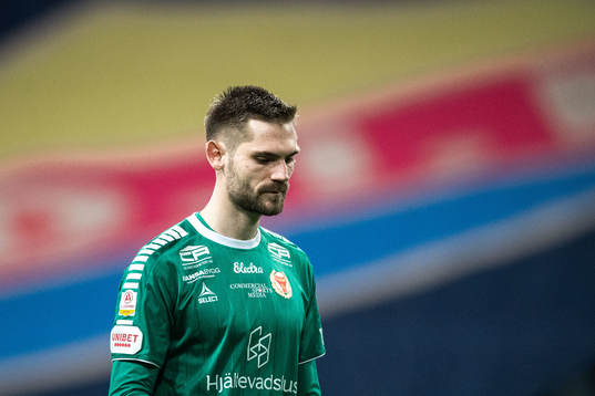 Kalmars målvakt Lucas Hägg Johansson