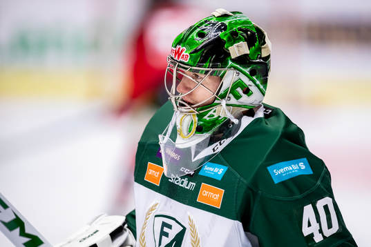 Färjestads målvakt Henrik Haukeland