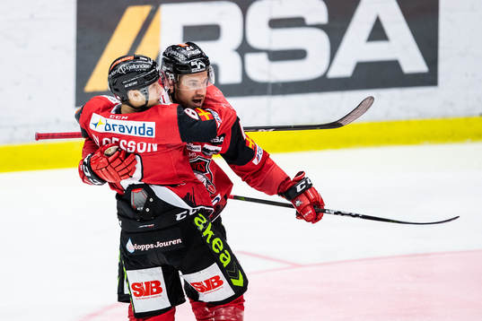 Malmö Redhawks Oliver Lauridsen och Jesper Jensen Aabo