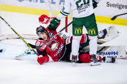 Malmö Redhawks Oliver Lauridsen jublar