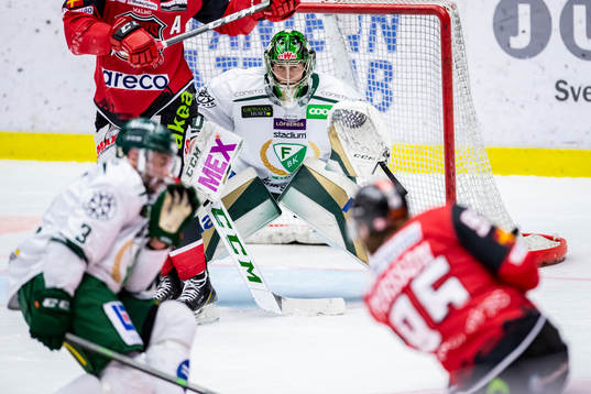 Färjestads målvakt Henrik Haukeland