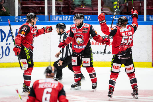 Malmö Redhawks Ponthus Westerholm jublar